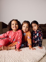 Bleu/Orange - Lot de 3 pyjamas de jogging (9 mois-12 ans) - Image 3 de 6