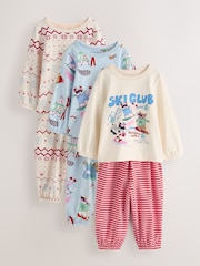 Cream/ Bleu - Lot de 3 pyjamas de jogging (9 mois-12 ans) - Image 1 de 6