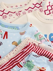 Cream/ Bleu - Lot de 3 pyjamas de jogging (9 mois-12 ans) - Image 6 de 6