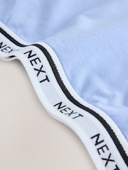 Blue/Navy/White 3 Pack Cotton Rich Ultimate Comfort Crop Tops - Image 7 of 8