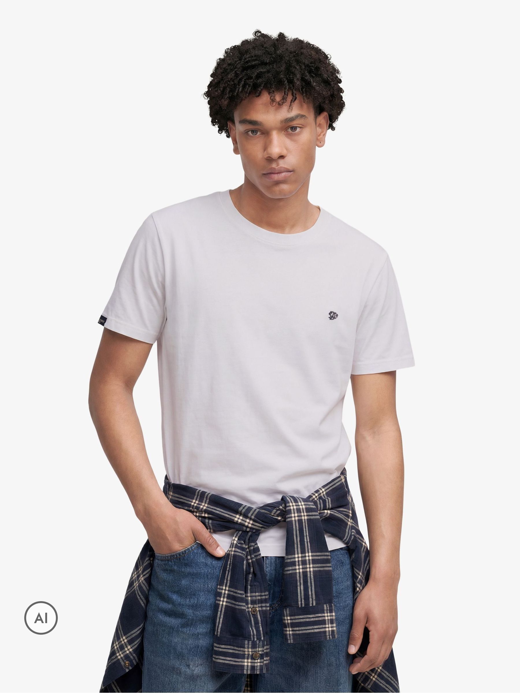 Superdry Men's Blanc T-Shirt Essential Sdco Logo - Image 2