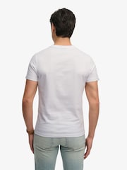 Superdry White Essential SD & Co Logo Embroidered T-Shirt - Image 4 of 6