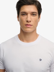 Superdry White Essential SD & Co Logo Embroidered T-Shirt - Image 5 of 6