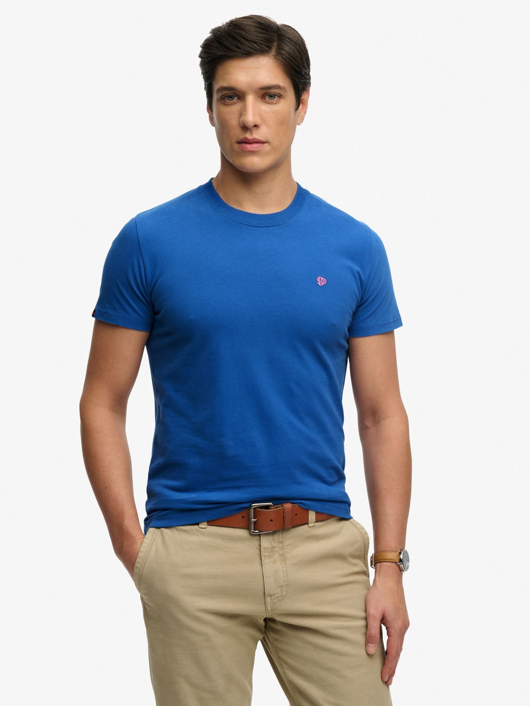 Superdry Bleu T-Shirt Essential Sdco Logo - Image 4