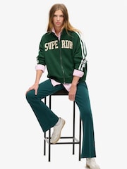 Superdry חולצת אימונית בגזרה רפויה עם רוכסן ואפליקציה, סדרת Athletic Essentials - תמונה 1 מתוך 5