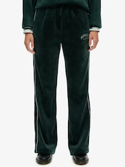Superdry Green Country Club Velour Straight Joggers - Image 3 of 8