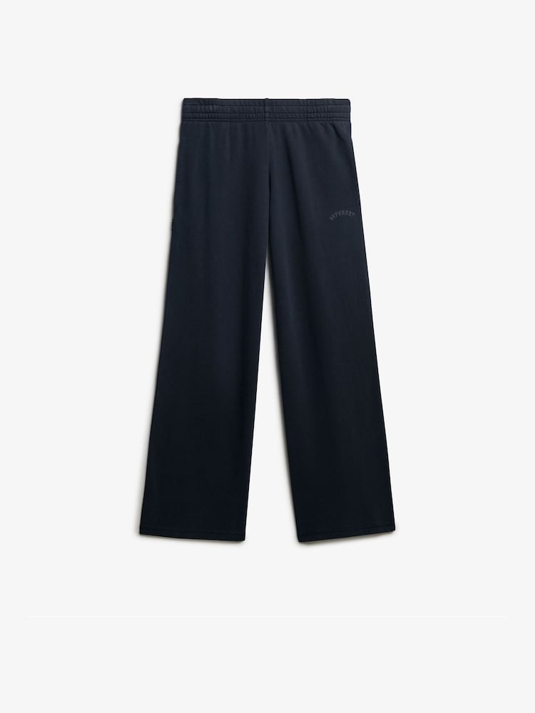 Superdry Blue Athletic Essentials Logo Garment Dyed Joggers - Image 6 of 6 Superdry Blue Athletic Essentials Logo Garment Dyed Joggers - Image 6 of 6