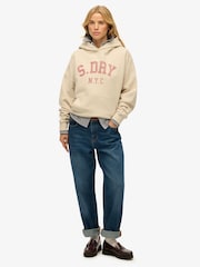 Beige - Superdry Athletic Essentials Relaxed Hettegenser - Bilde 3 av 8