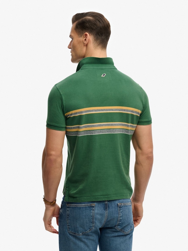 سپر ڈری ونٹیج سٹرائپ جرسی پولو شرٹ - تصویر 2 از 7