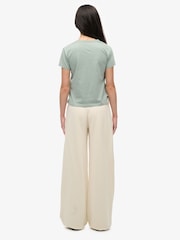 Superdry White Athletic Essentials Wide Leg Joggers - Image 2 of 7