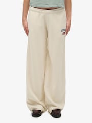Superdry White Athletic Essentials Wide Leg Joggers - Image 4 of 7