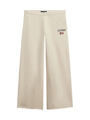 Superdry White Athletic Essentials Wide Leg Joggers - Image 6 of 7