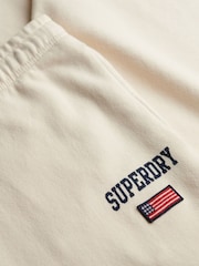 Superdry White Athletic Essentials Wide Leg Joggers - Image 7 of 7