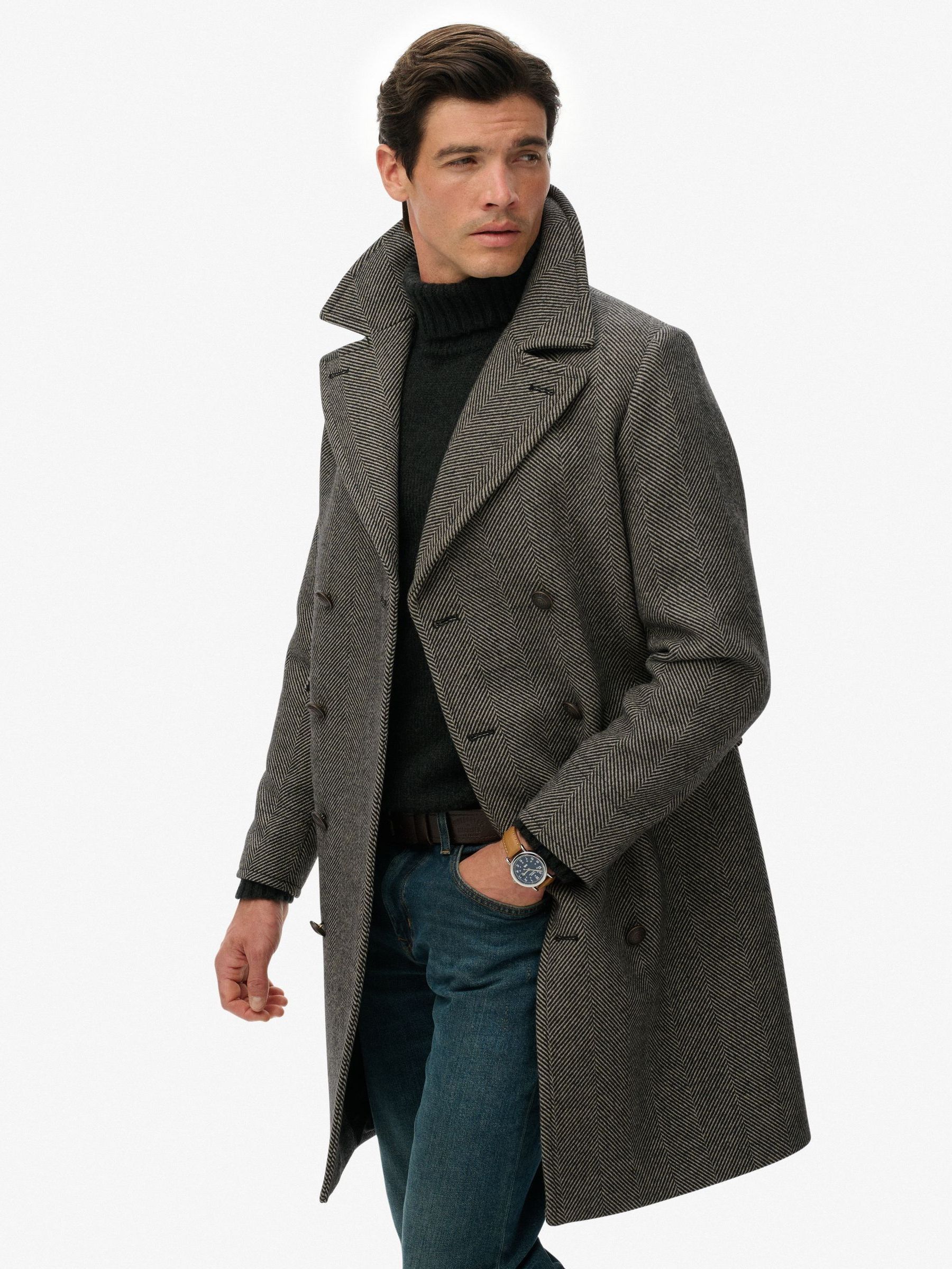 Superdry Noir Coat The Merchant Store - Image 2