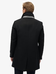 Superdry Black Tailored Two-in-One Town Coat - Image 2 of 8
