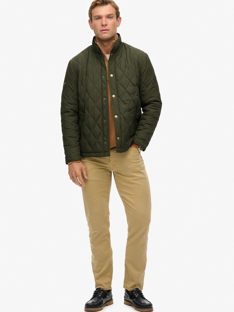 Grønn - Superdry Quilted Estate Country Jakke - Bilde 6 av 6