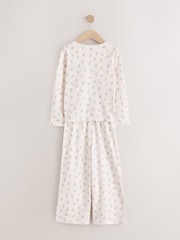 Blue/Pink Deer Wide Long Leg Pyjamas 3 Pack (3-16yrs) - Image 5 of 7