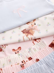 Blue/Pink Deer Wide Long Leg Pyjamas 3 Pack (3-16yrs) - Image 6 of 7