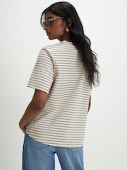 River Island Short Sleeve Striped Top - תמונה 2 מתוך 4