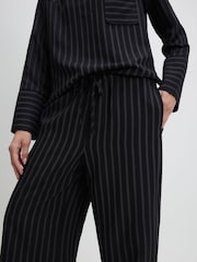 River Island Tie Waist Stripe Wide Leg Trousers - Image 3 of 4