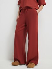 River Island Orange Premium Swash Wide Leg Joggers - Image 3 of 4