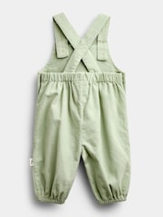 JoJo Maman Bébé Sage Green Woodland Dungaree & Bodysuit Set - Image 5 of 7