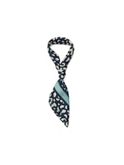 Kate Spade New York Abstract Blocks Silk Blue Bandana - Image 3 of 4