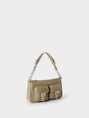 Neutralna boja - Osprey London The Cali Leather Shoulder Bag - Slika 2 od 6