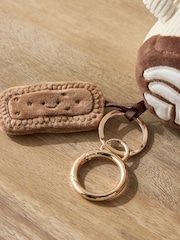 Cream Latte and Biscuit Cute Keyring Charm Bag - Image 2 of 6