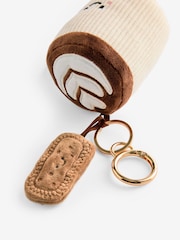 Cream Latte and Biscuit Cute Keyring Charm Bag - Image 5 of 6