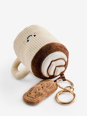 Cream Latte and Biscuit Cute Keyring Charm Bag - Image 6 of 6