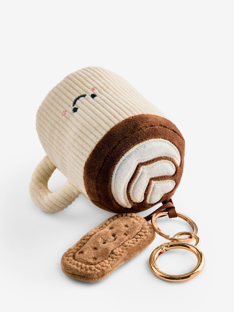 Cream Latte and Biscuit Cute Keyring Charm Bag - Image 6 of 6 Cream Latte and Biscuit Cute Keyring Charm Bag - Image 6 of 6