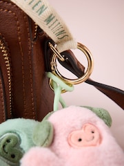 Pink/Green Mitten Gloves Cute Keyring Charm Bag - Image 3 of 4