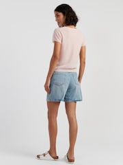 Chinti & Parker Pink Chinti & Parker Air Pure Cashmere T-Shirt - Image 2 of 3
