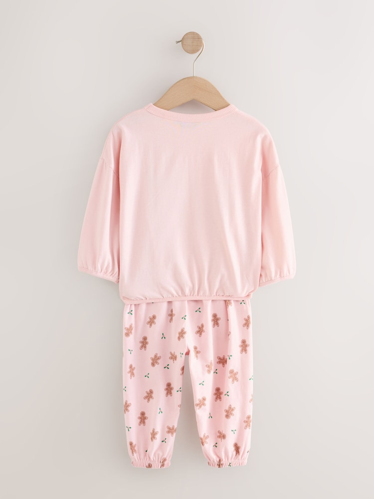 Pink Joggers Christmas Pyjama (9mths-12yrs) - Image 2 of 5 Pink Joggers Christmas Pyjama (9mths-12yrs) - Image 2 of 5