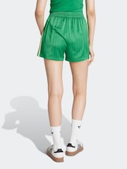 adidas Originals Green Pin-stripe Satin Shorts - Image 2 of 6