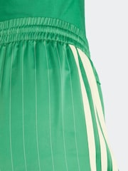 adidas Originals Green Pin-stripe Satin Shorts - Image 5 of 6