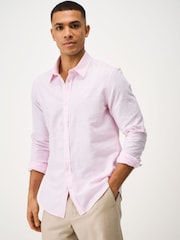 قميص من مزيج كتّان بكُم طويل من Crew Clothing - صورة 1 من 5