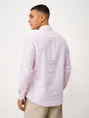 قميص من مزيج كتّان بكُم طويل من Crew Clothing - صورة 2 من 5