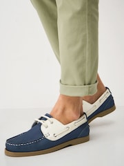 Crew Clothing Blue Aubry Deck Shoes - Image 1 of 4
