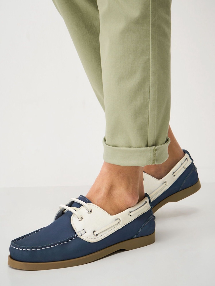 Crew Clothing Blue Aubry Deck Shoes - Image 1 of 4
