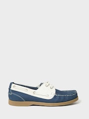 Crew Clothing Blue Aubry Deck Shoes - Image 2 of 4