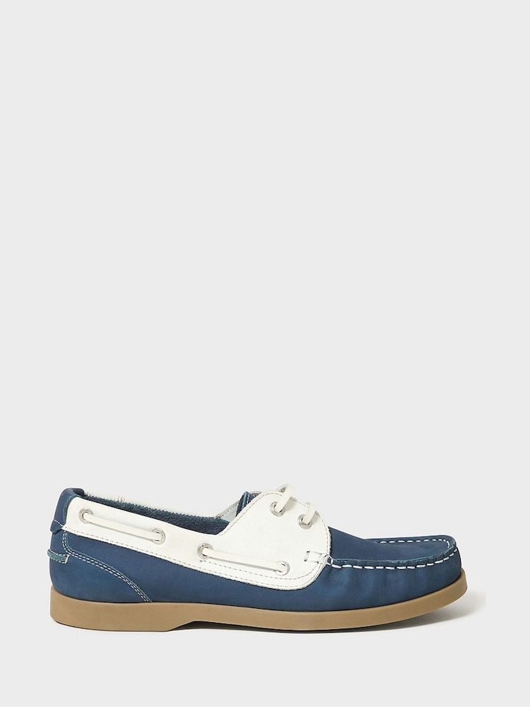 Crew Clothing Blue Aubry Deck Shoes - Image 2 of 4