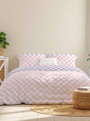 Copenhagen Home Pink Checkerboard Duvet Cover Set - Image 2 of 2