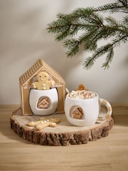 Christmas Hot Chocolate Gingerbread Mug Gift Set - Image 1 of 6
