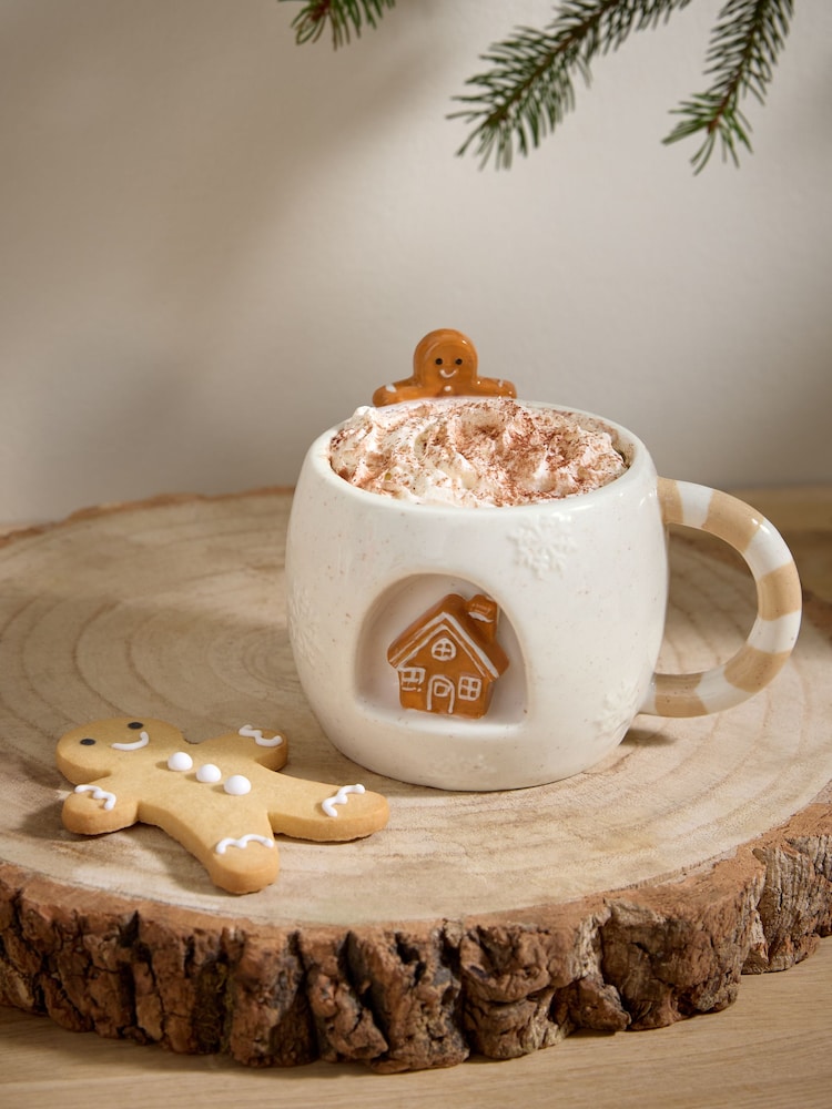 Christmas Hot Chocolate Gingerbread Mug Gift Set - Image 2 of 6 Christmas Hot Chocolate Gingerbread Mug Gift Set - Image 2 of 6