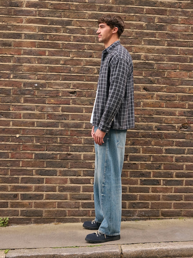 Light Blue Balloon Fit Jeans - Image 2 of 6 Light Blue Balloon Fit Jeans - Image 2 of 6