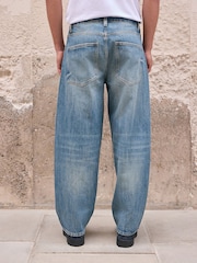 Light Blue Balloon Fit Jeans - Image 4 of 6