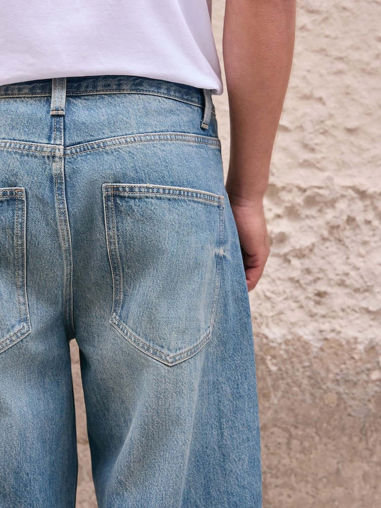 Light Blue Balloon Fit Jeans - Image 6 of 6 Light Blue Balloon Fit Jeans - Image 6 of 6