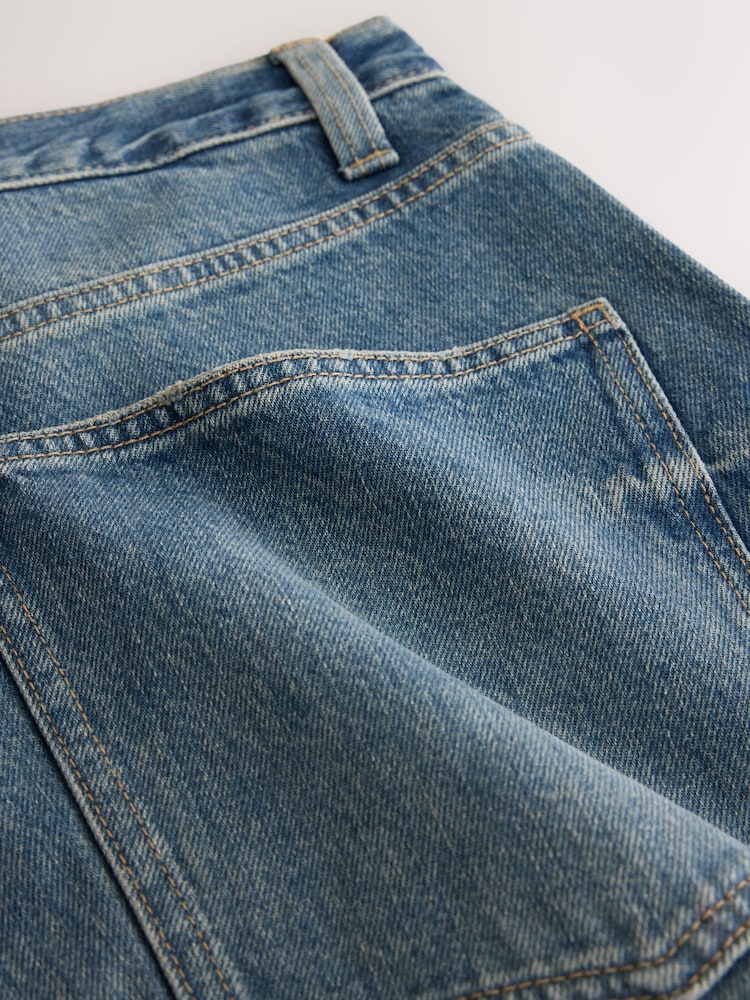 Light Blue Balloon Fit Jeans - Image 9 of 9 Light Blue Balloon Fit Jeans - Image 9 of 9